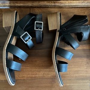eurosoft by softt black sandals